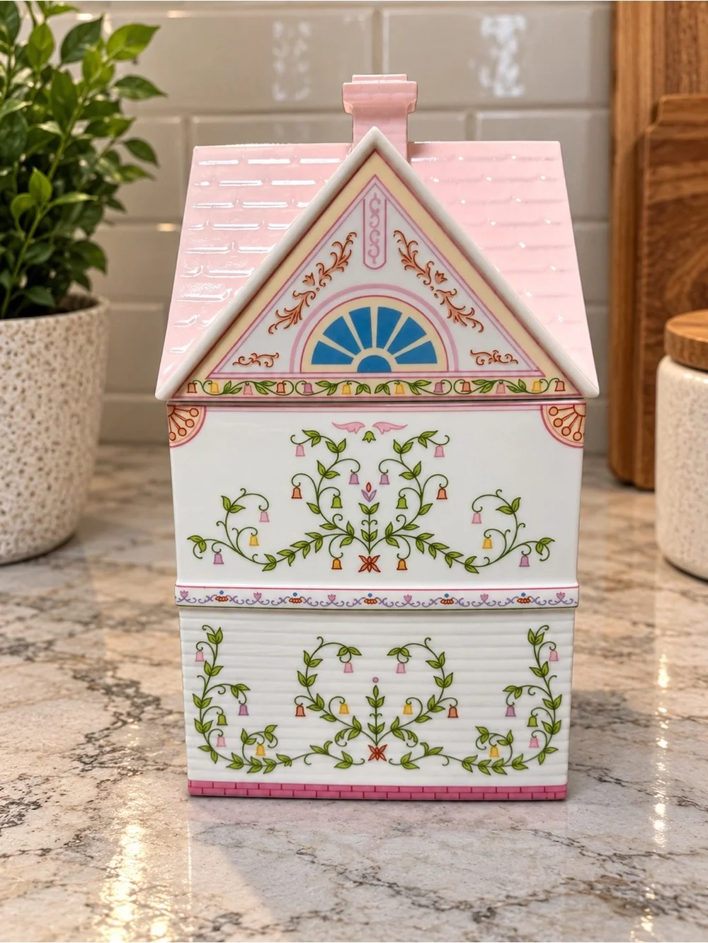 Lenox Spice Village Sugar Canister Sweet Shoppe | 1990 Village Collection